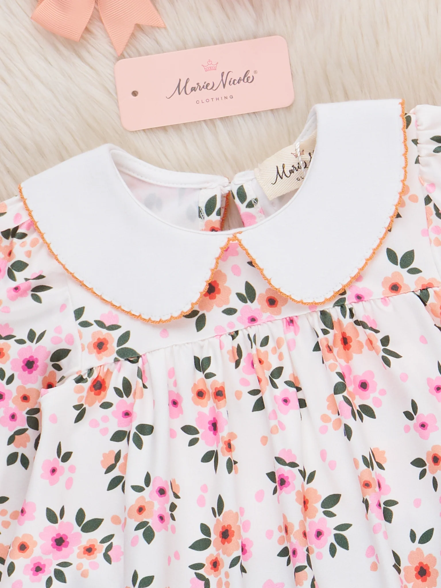 Velvet Blossom Floral Bloomers Outfit - Image 3