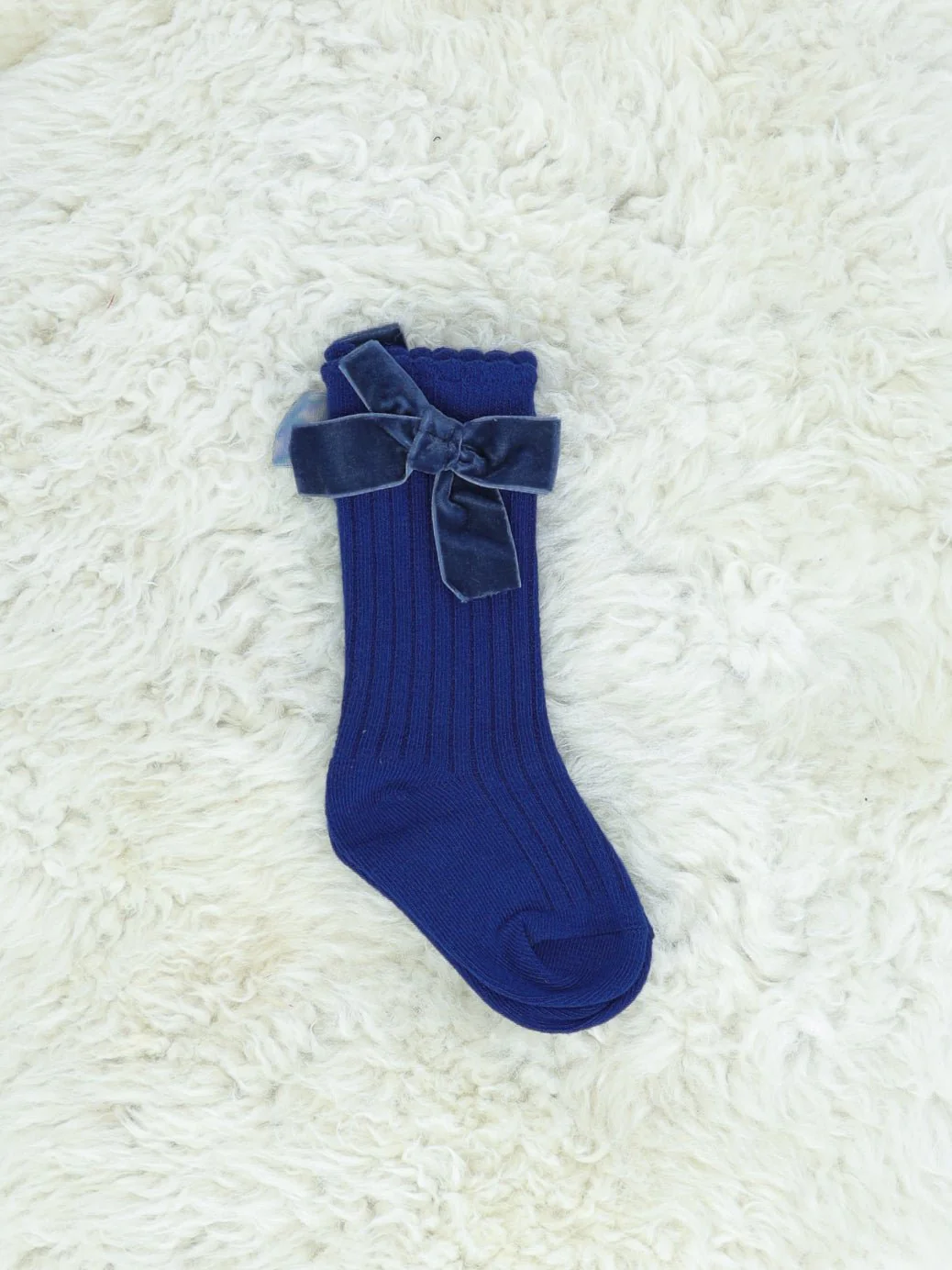 Velvet Bow Socks - 6 Colors Available - Image 41