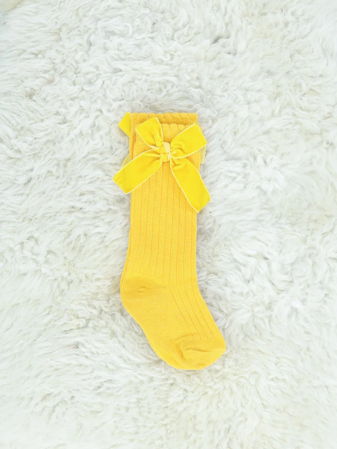 Velvet Bow Socks - 6 Colors Available - Image 70