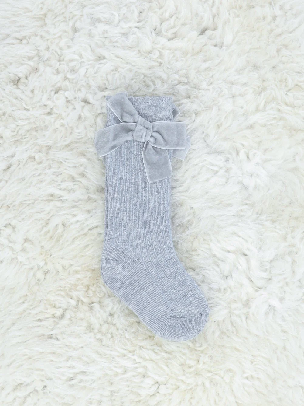 Velvet Bow Socks - 6 Colors Available - Image 87