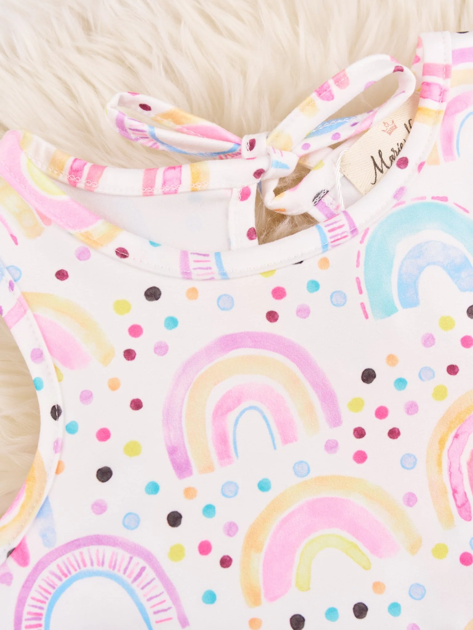 Vibrant Rainbow Ruffle Dress - Image 3