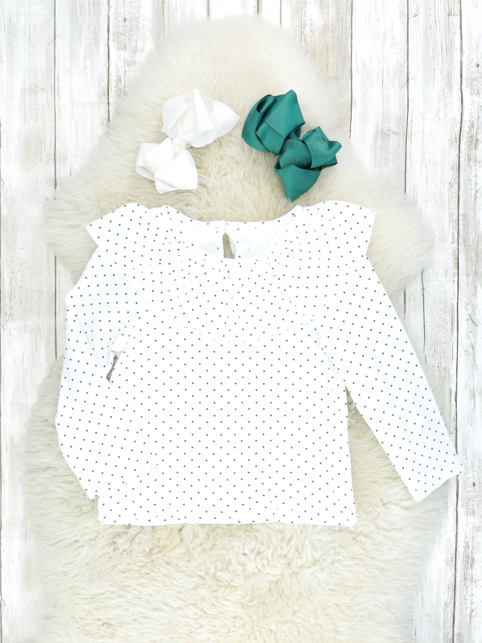 Vintage Green Suspender Skirt Set - Image 2