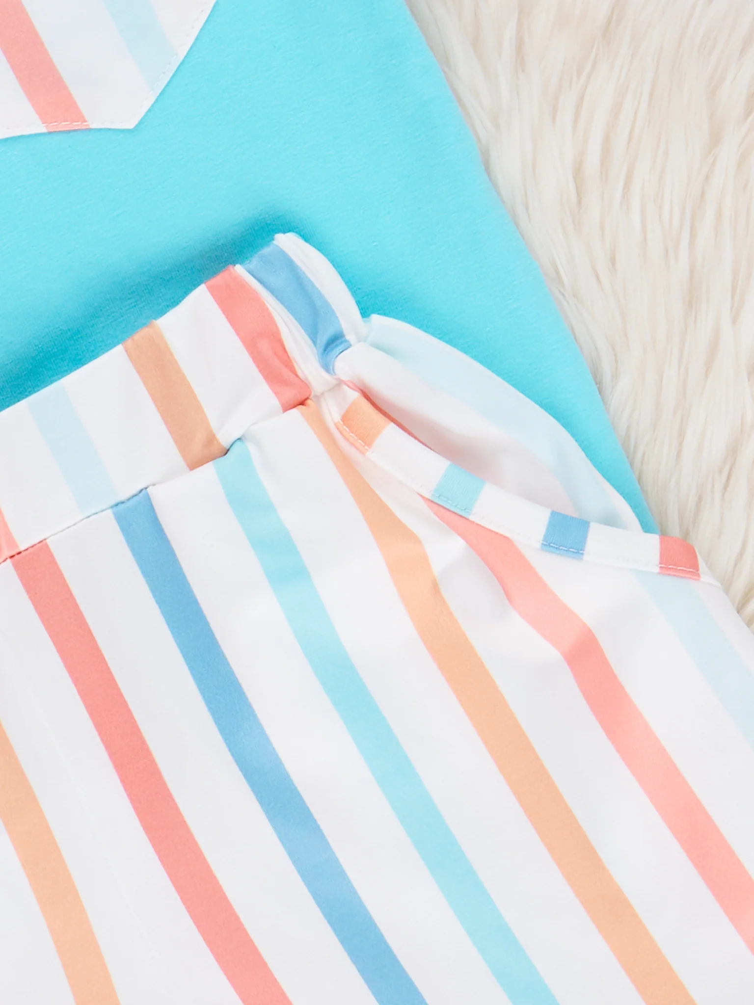 Vintage Summer Stripes Pocket Outfit - Image 3