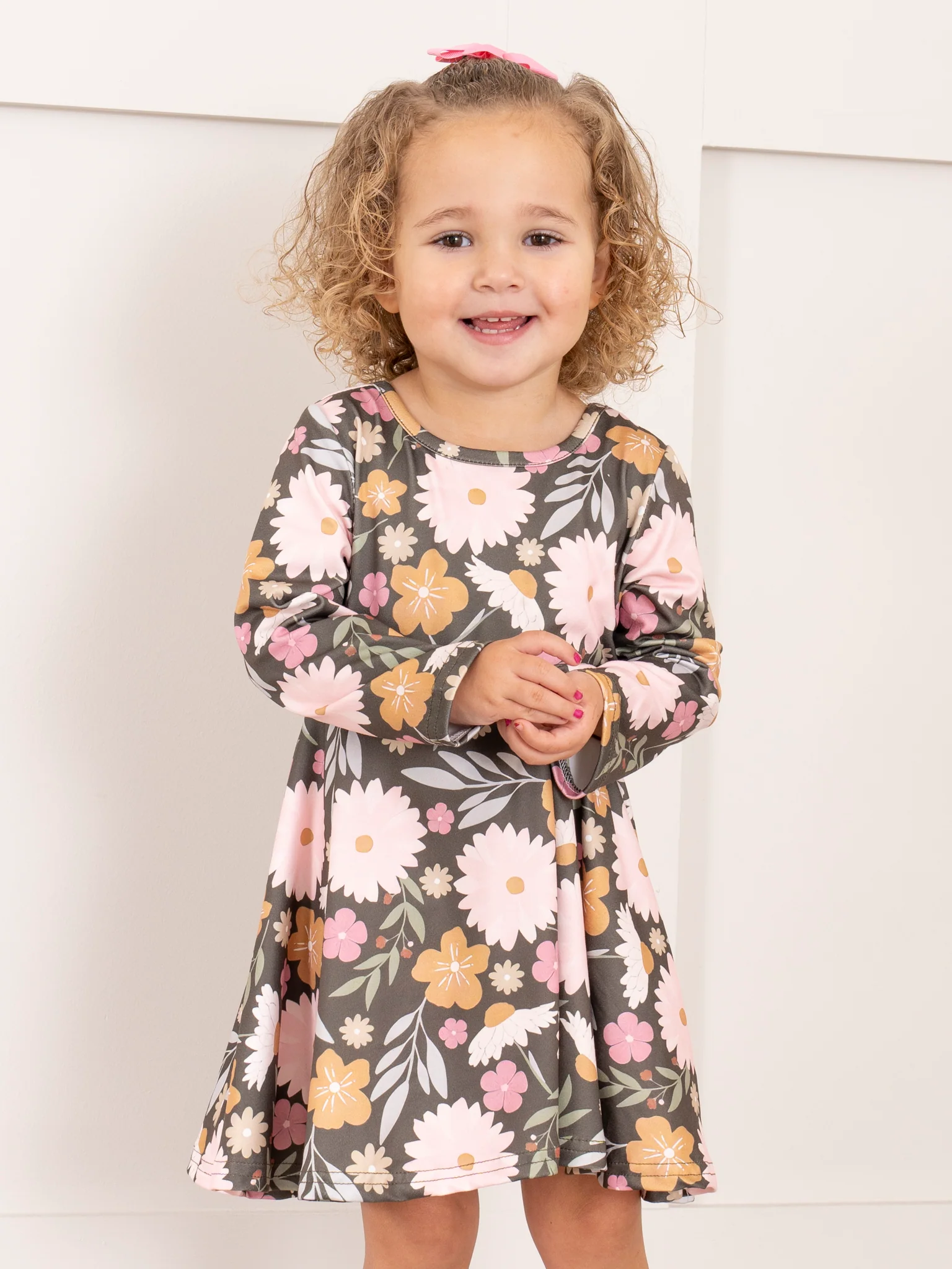 Warm Autumn Blooms Swing Dress