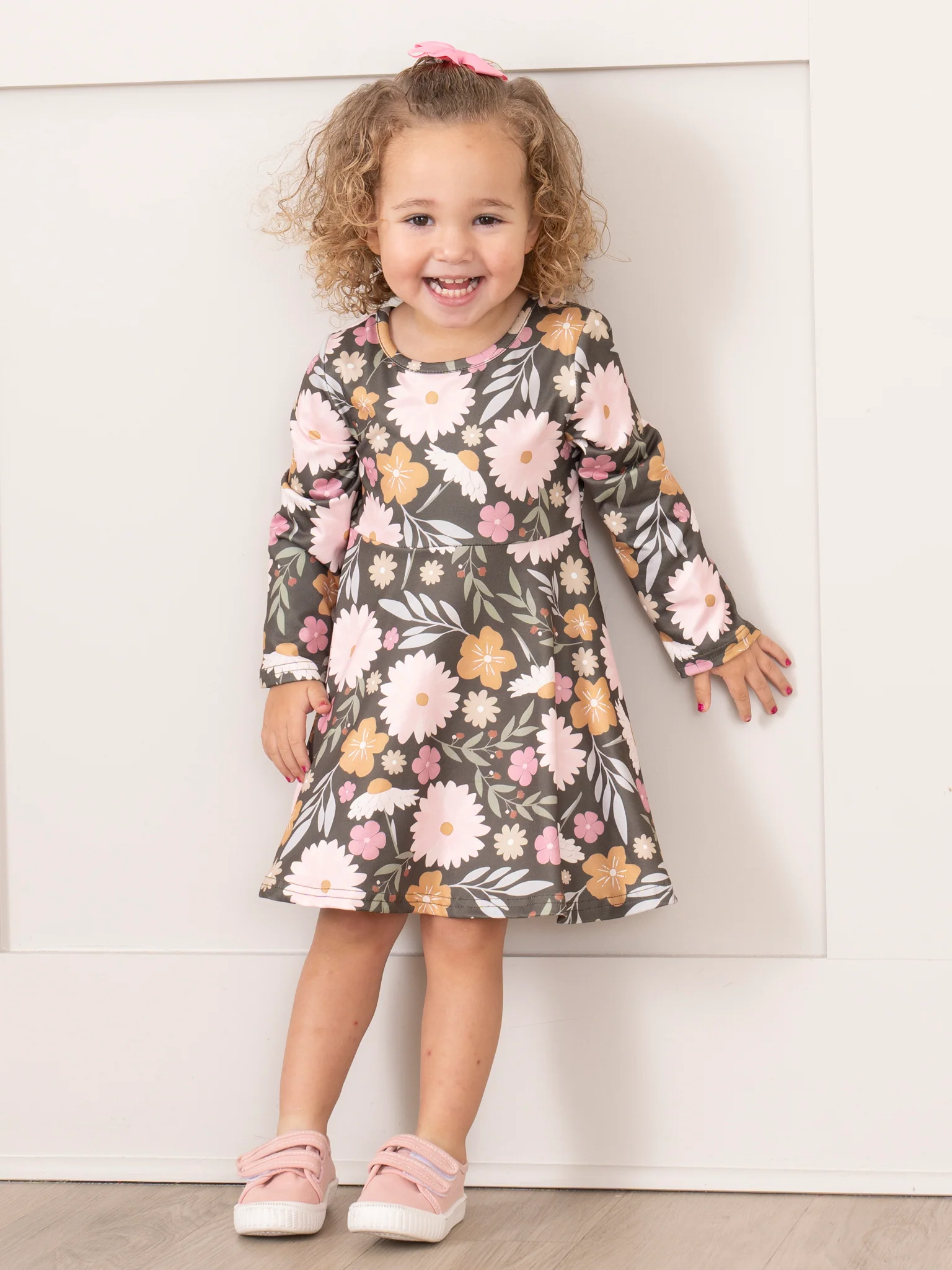 Warm Autumn Blooms Swing Dress - Image 3