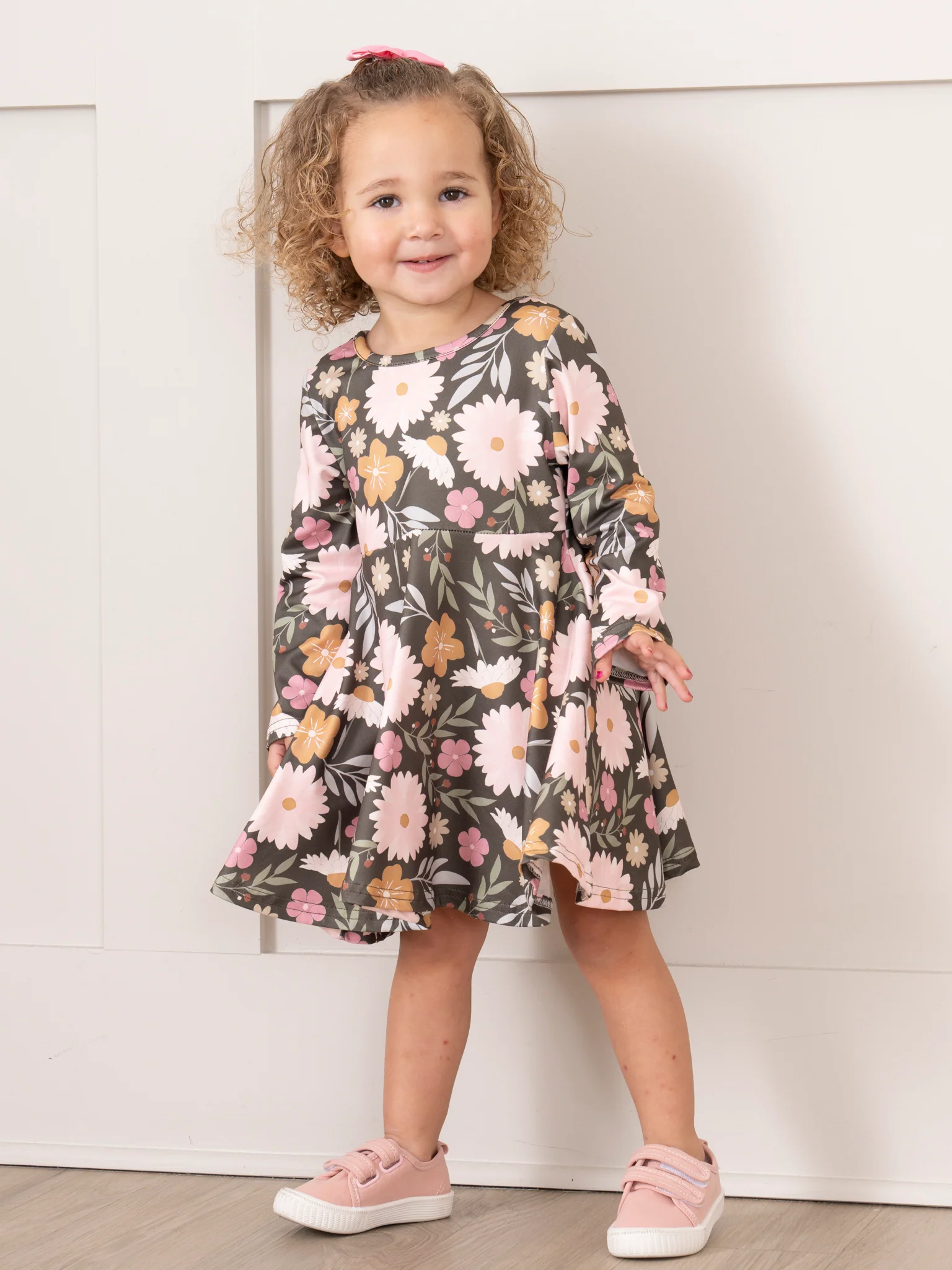 Warm Autumn Blooms Swing Dress - Image 4