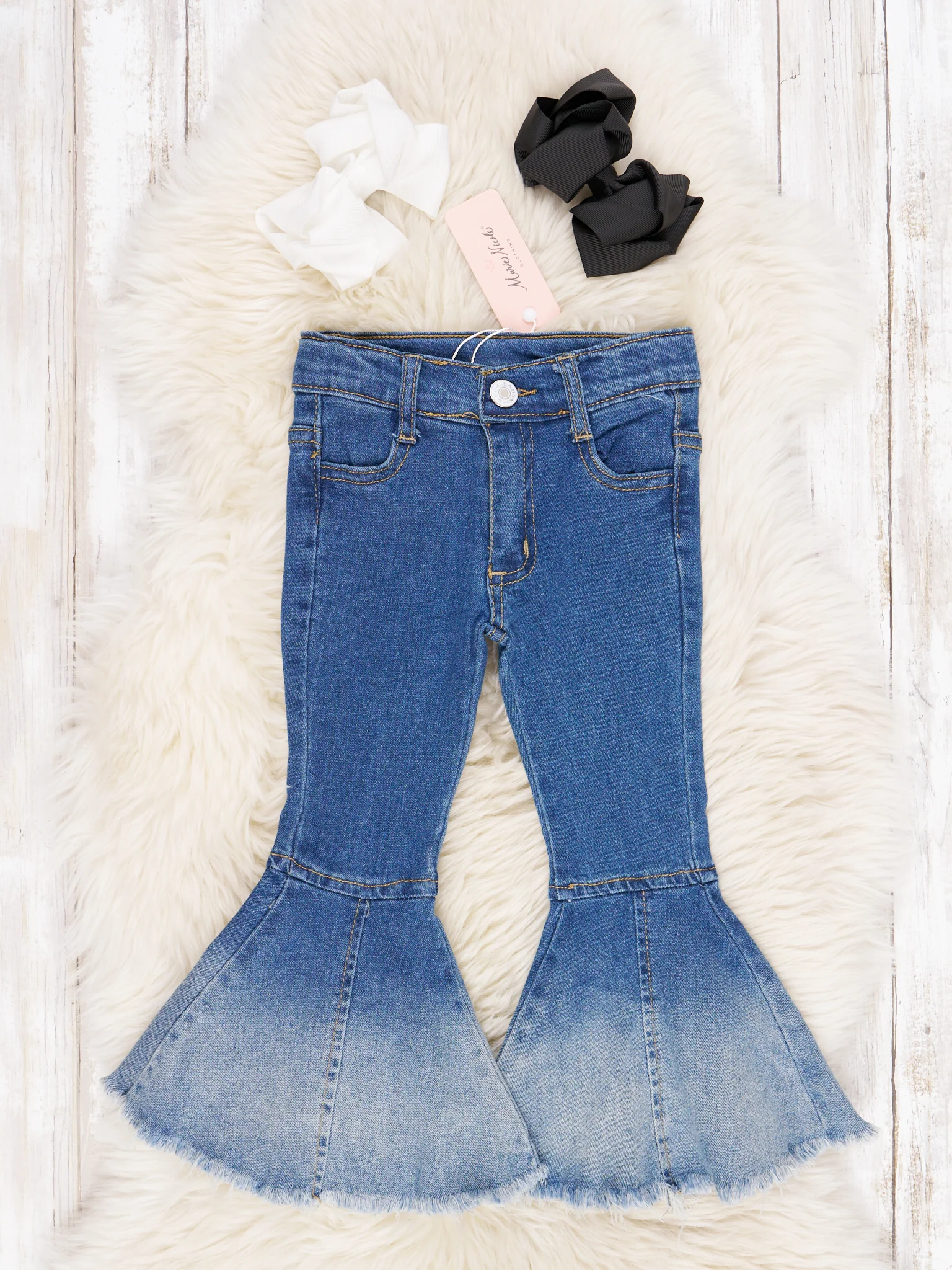 Dark Wash Denim Bell Bottoms