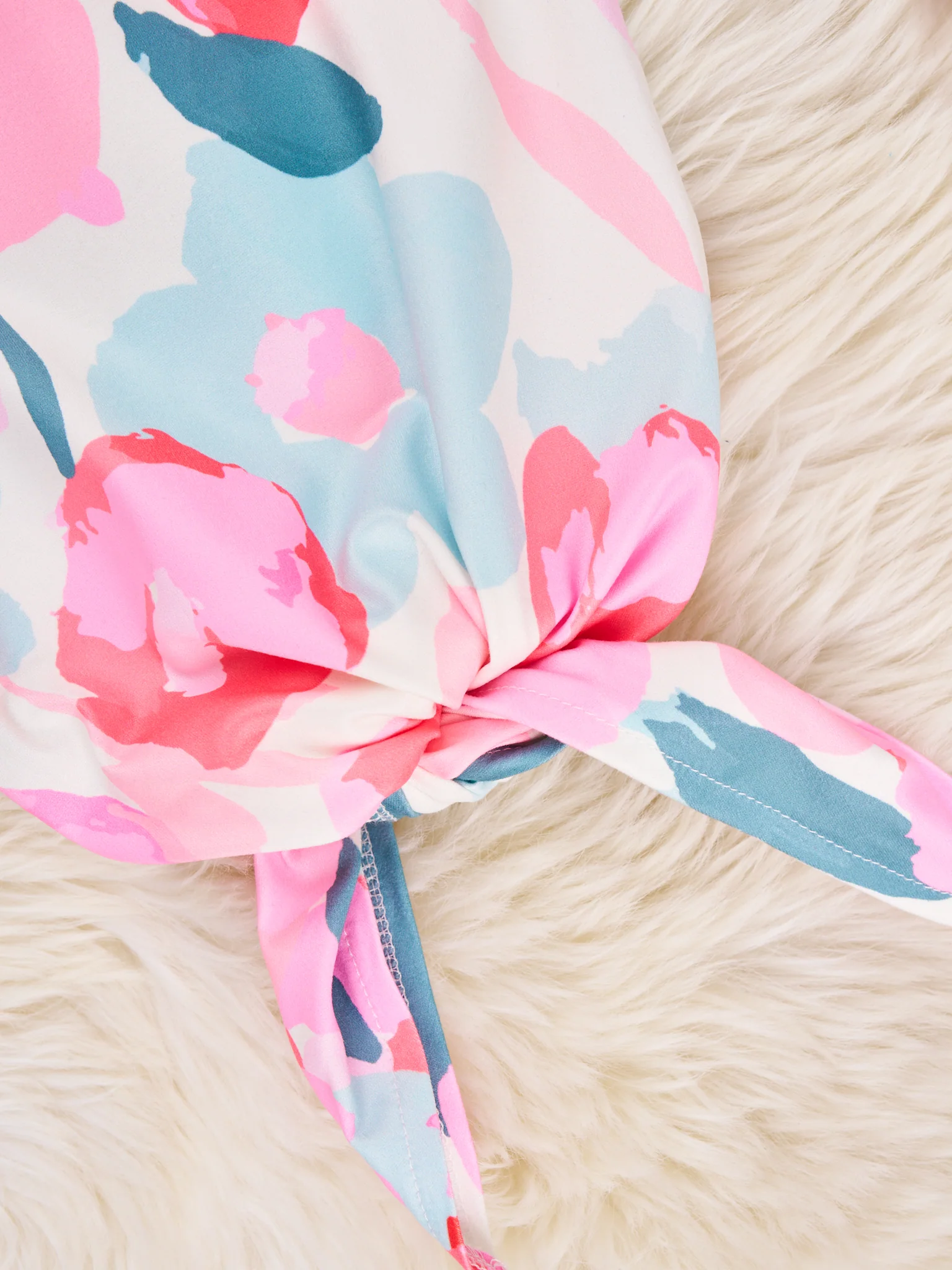 Watercolor Floral Knot Gown - Image 2