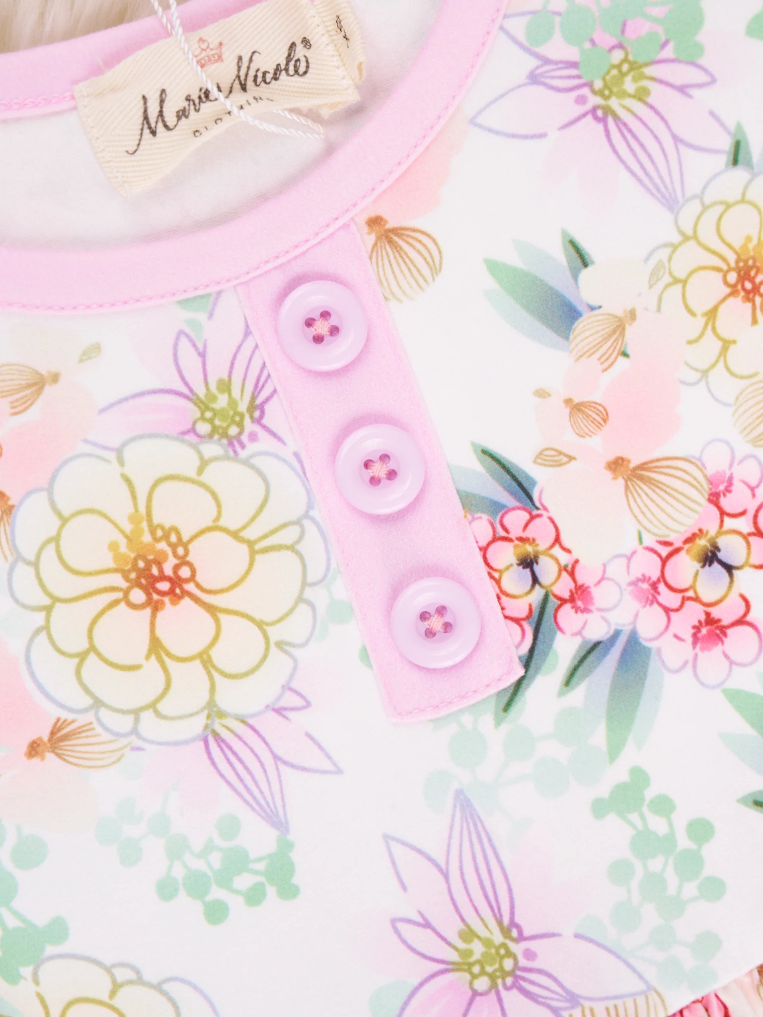 Watercolor Marigold Ruffle Dress - Image 3