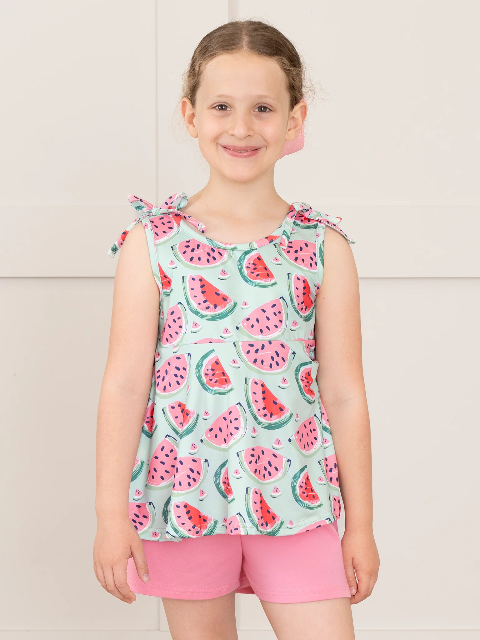 Watermelon Splash Tie Swing Outfit