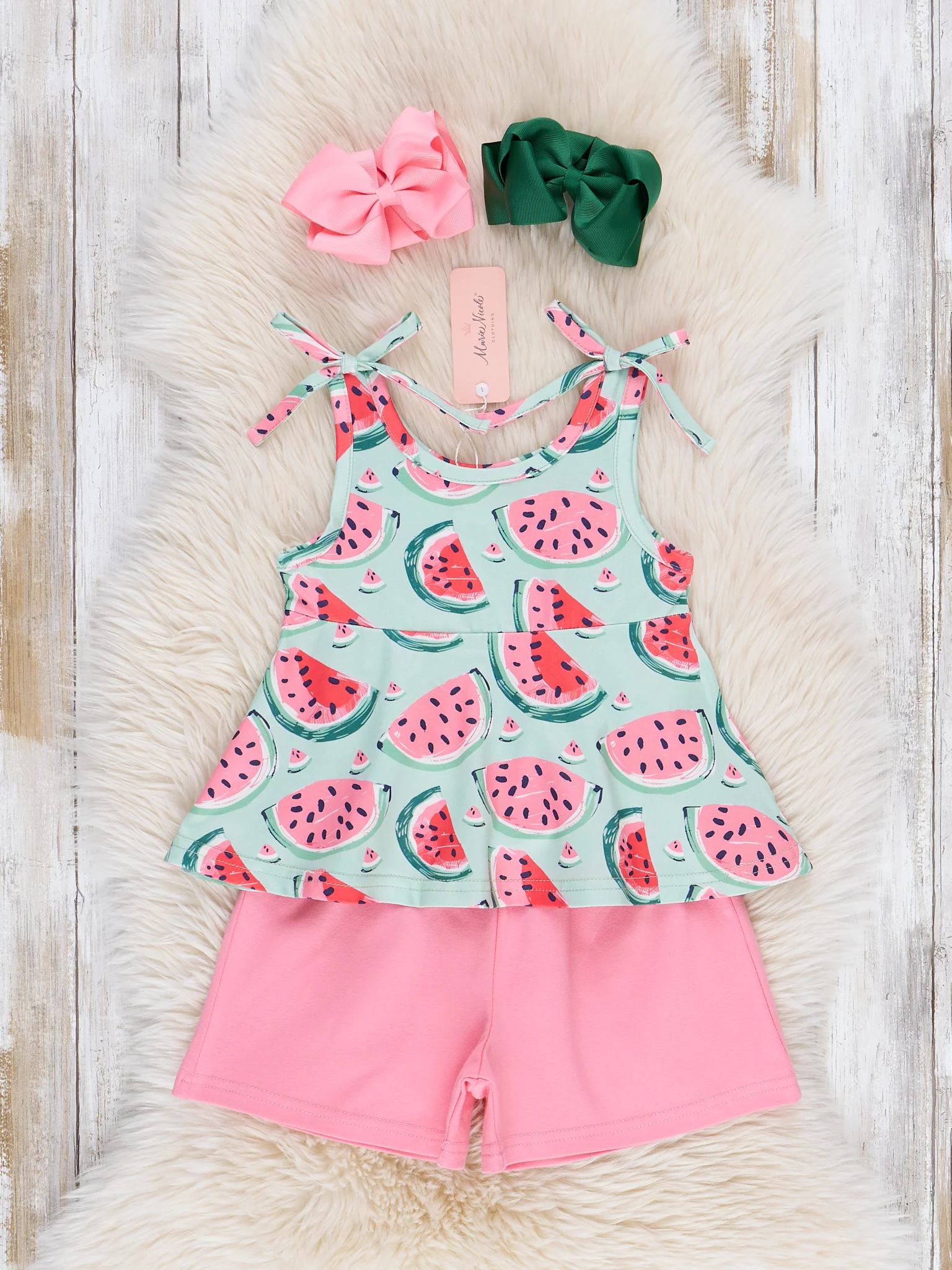 Watermelon Splash Tie Swing Outfit - Image 2