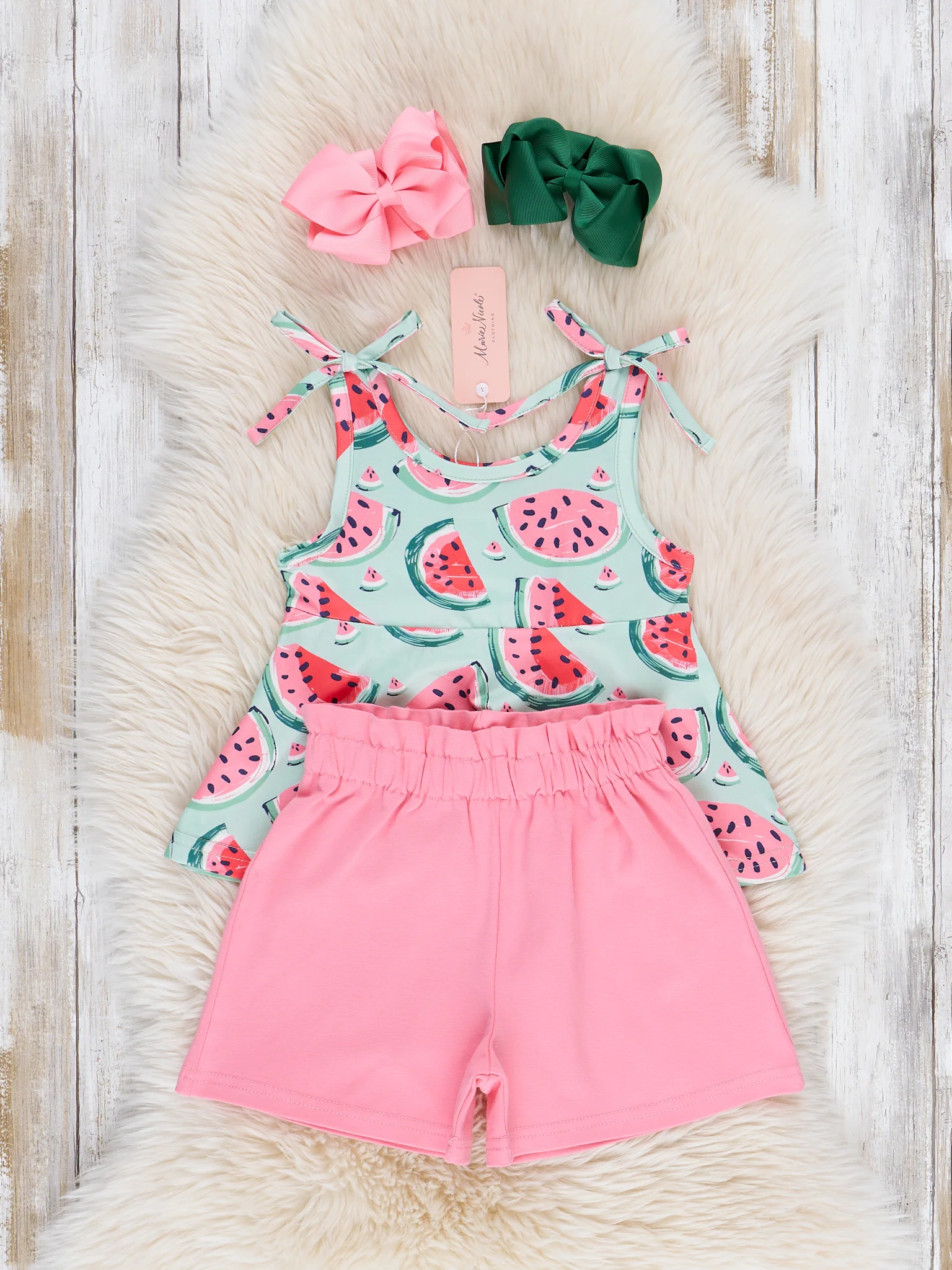 Watermelon Splash Tie Swing Outfit - Image 3