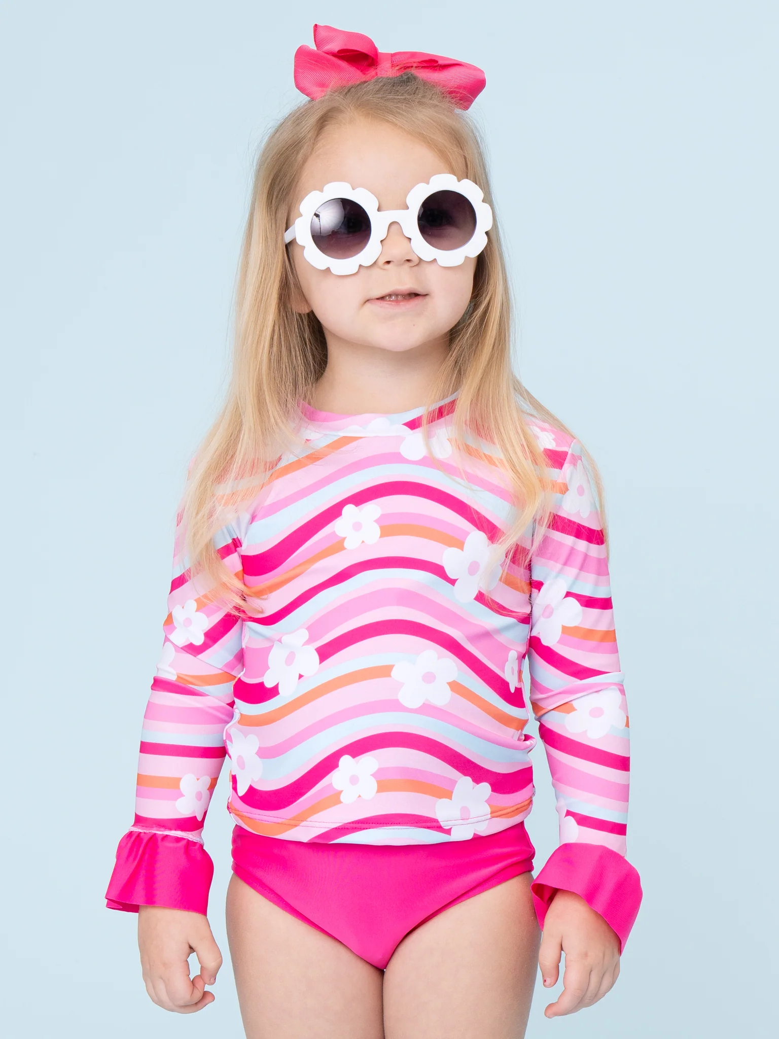 Wavy Blooms Rashguard