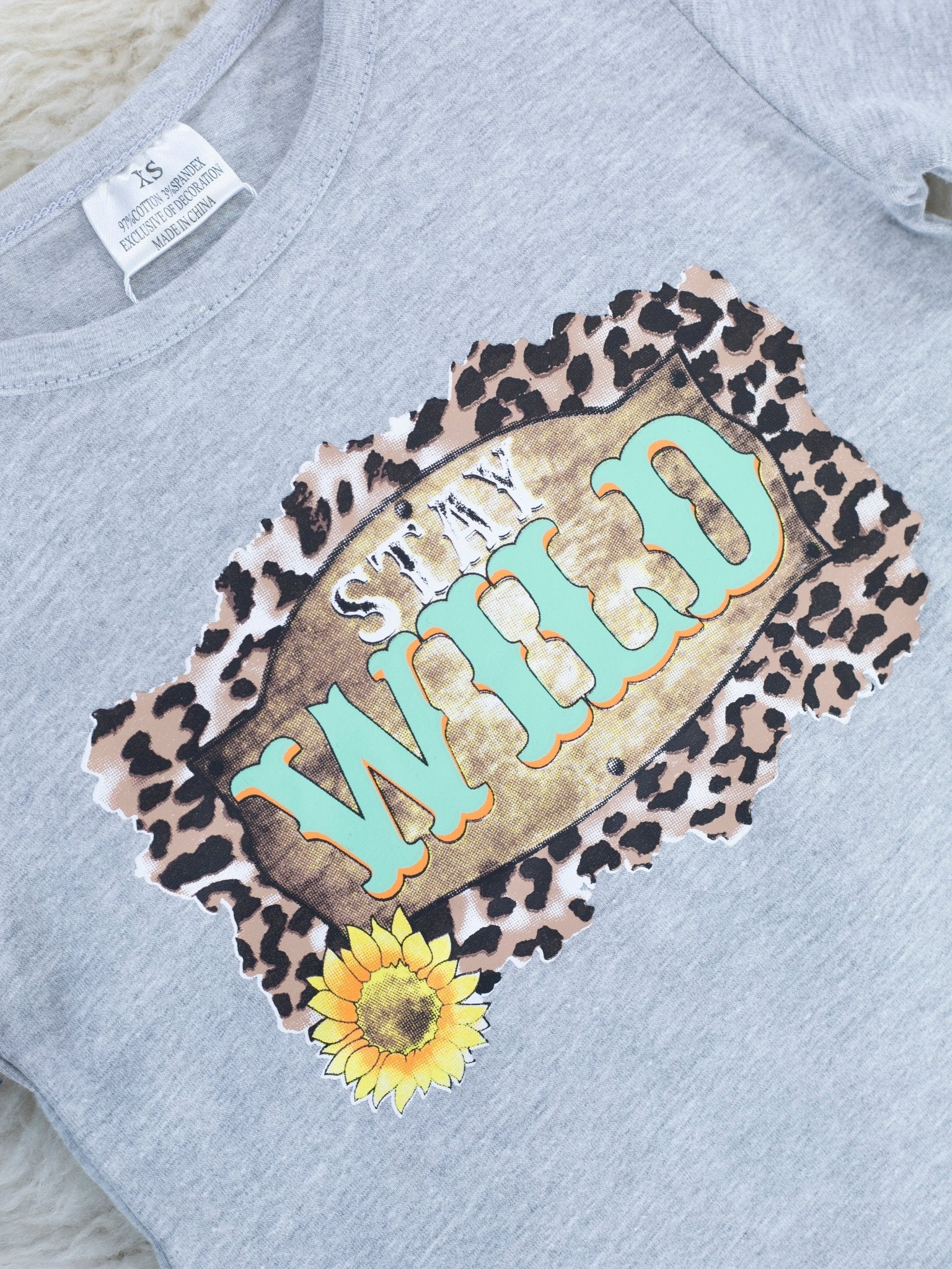 Wild Top & Leopard Sequin Bell Bottom Set - Image 3