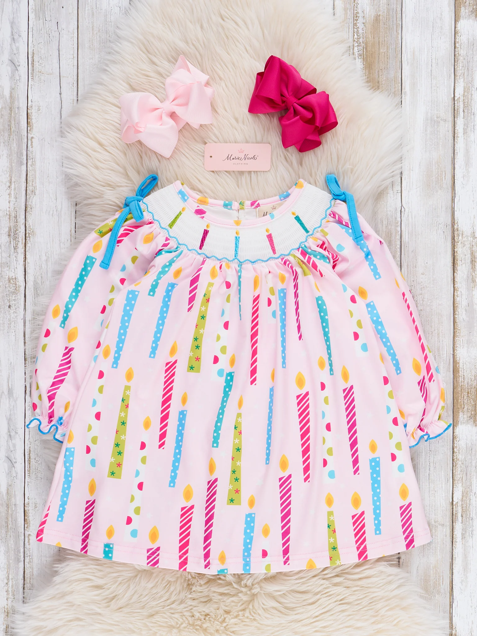 Wish Upon a Candle Smocked Dress - Image 2