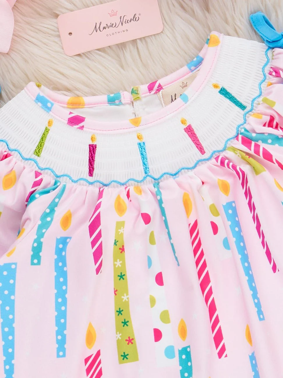 Wish Upon a Candle Smocked Dress - Image 3