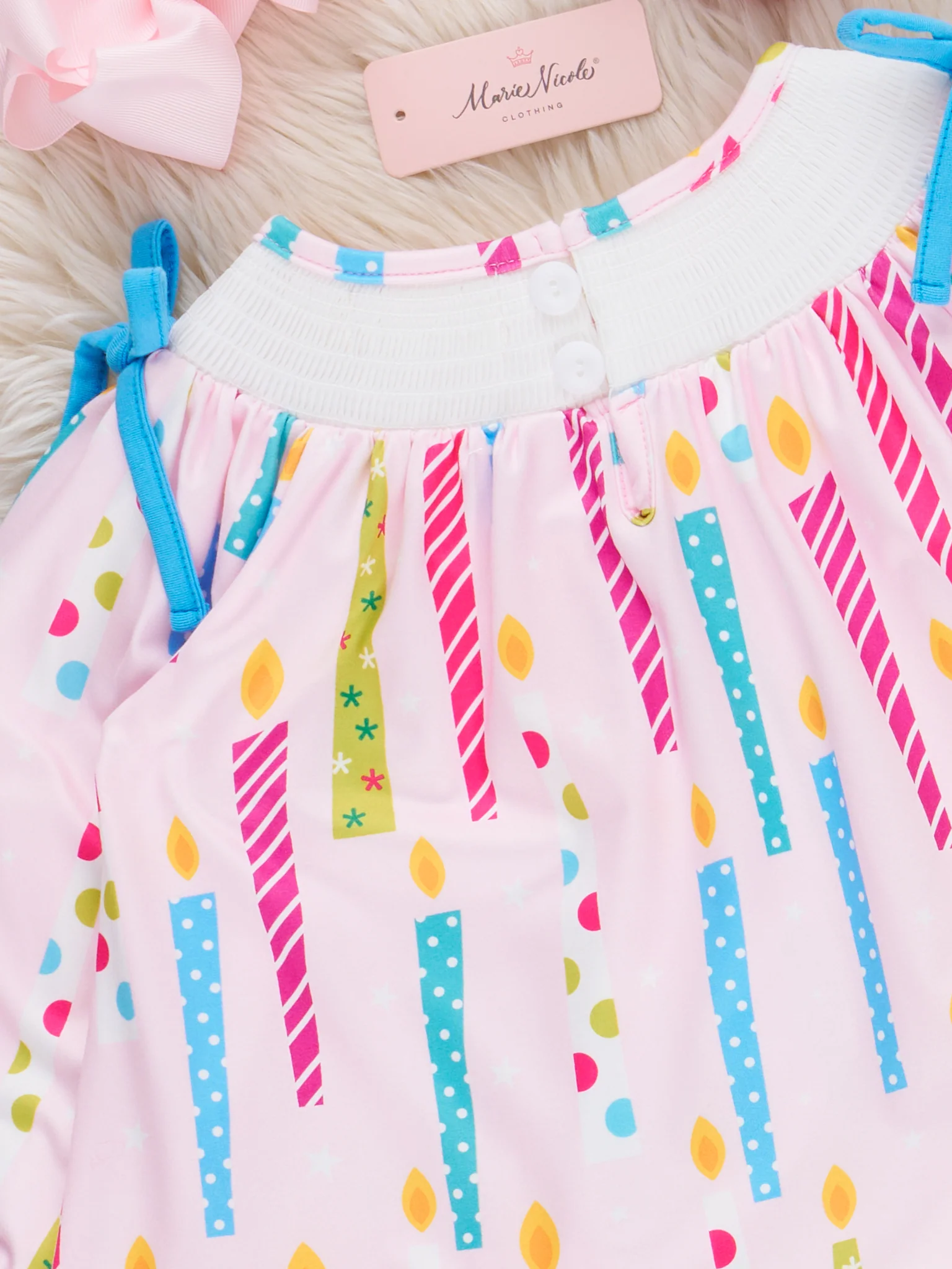 Wish Upon a Candle Smocked Dress - Image 4