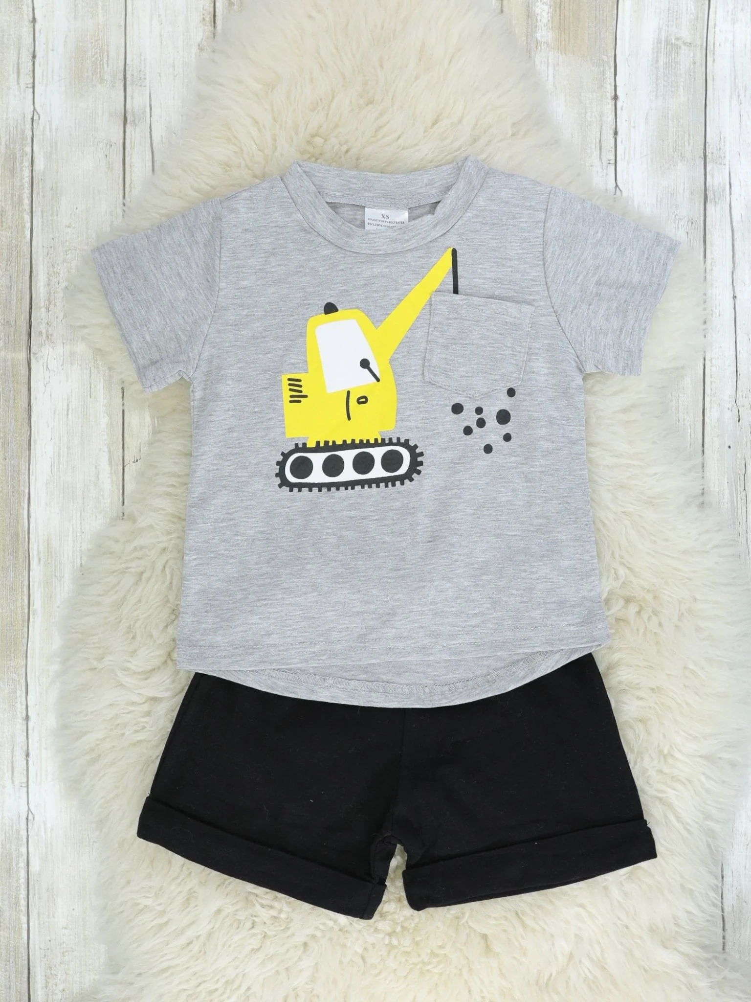 Yellow Digger Top & Shorts Outfit