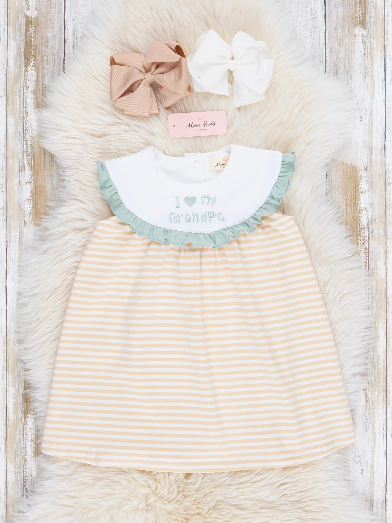 Yellow & Green Grandpa Love Dress