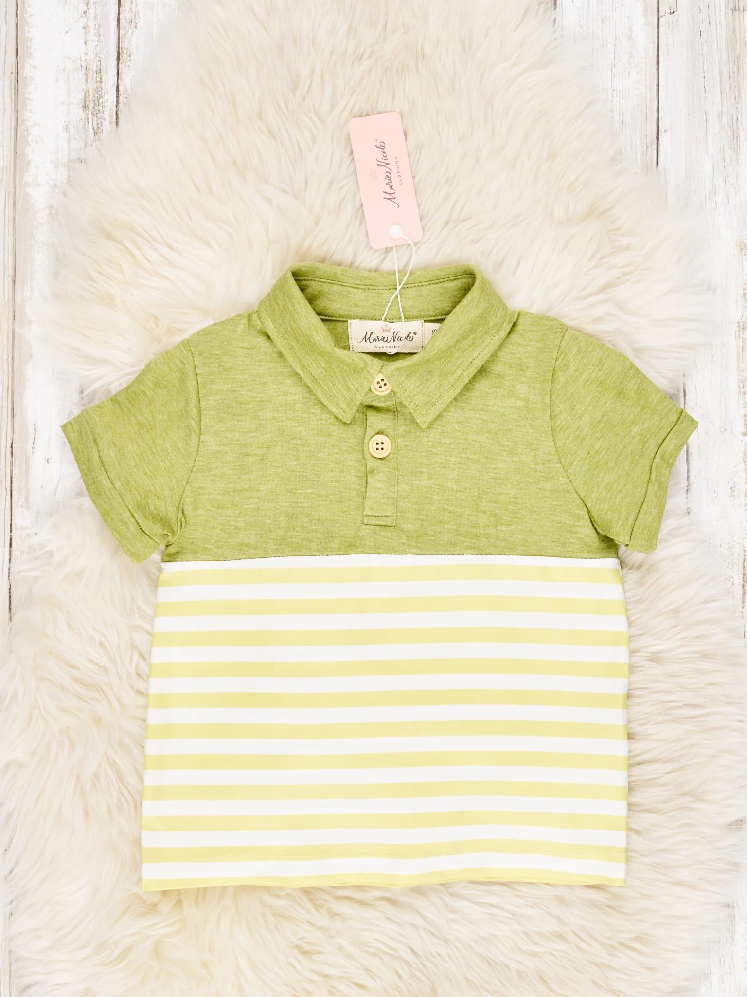Yellow Stripe Polo