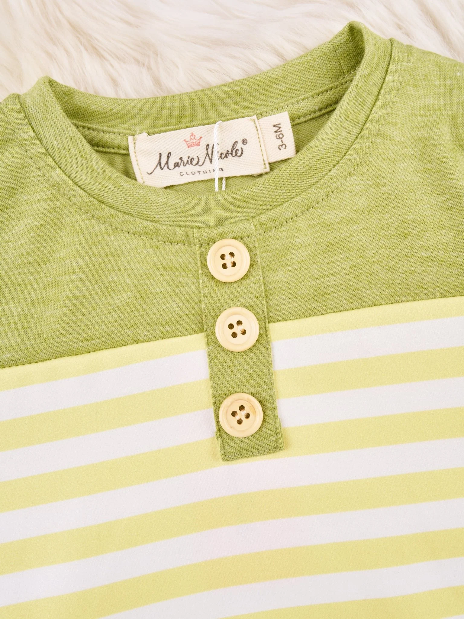 Yellow Stripe Romper - Image 2