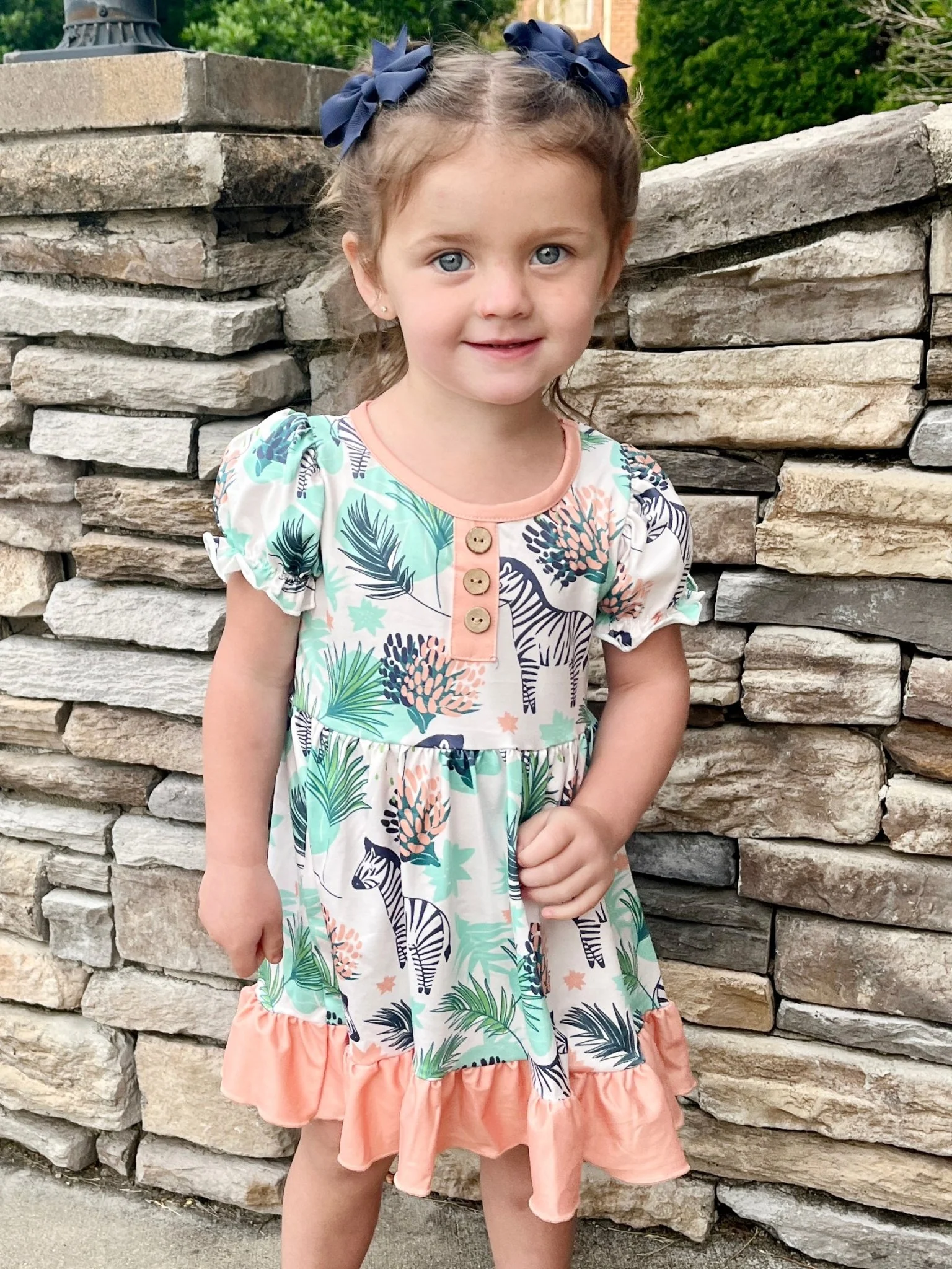Zebra Ruffle Dress