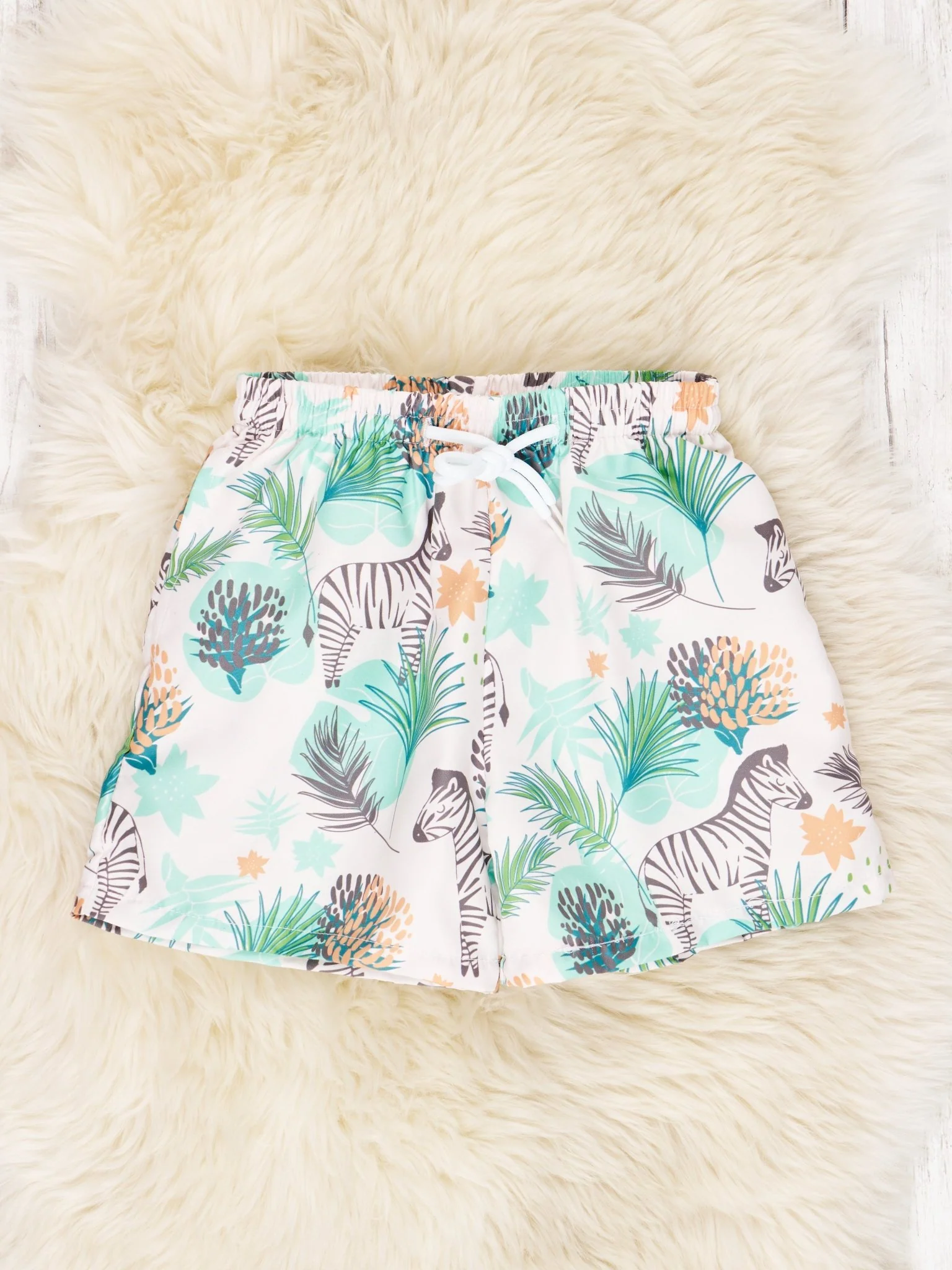 Zebra Swim Trunks