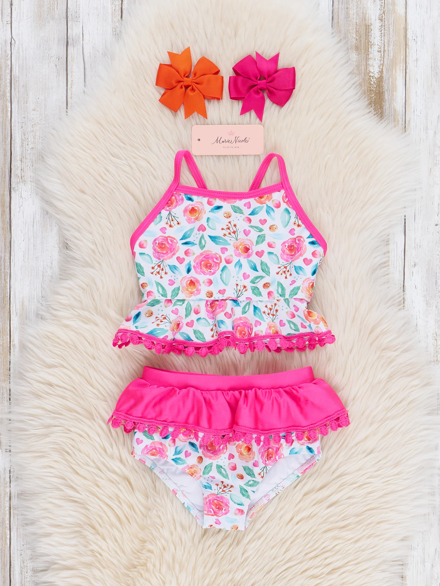 Zinnia Garden Ruffle Swimsuit